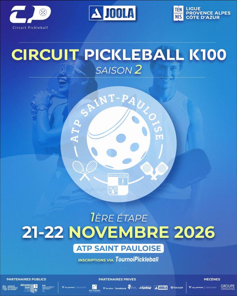 Circuit PACA pickleball K100 - episode 1 saison 2 - Saint-Paul-en-Forêt