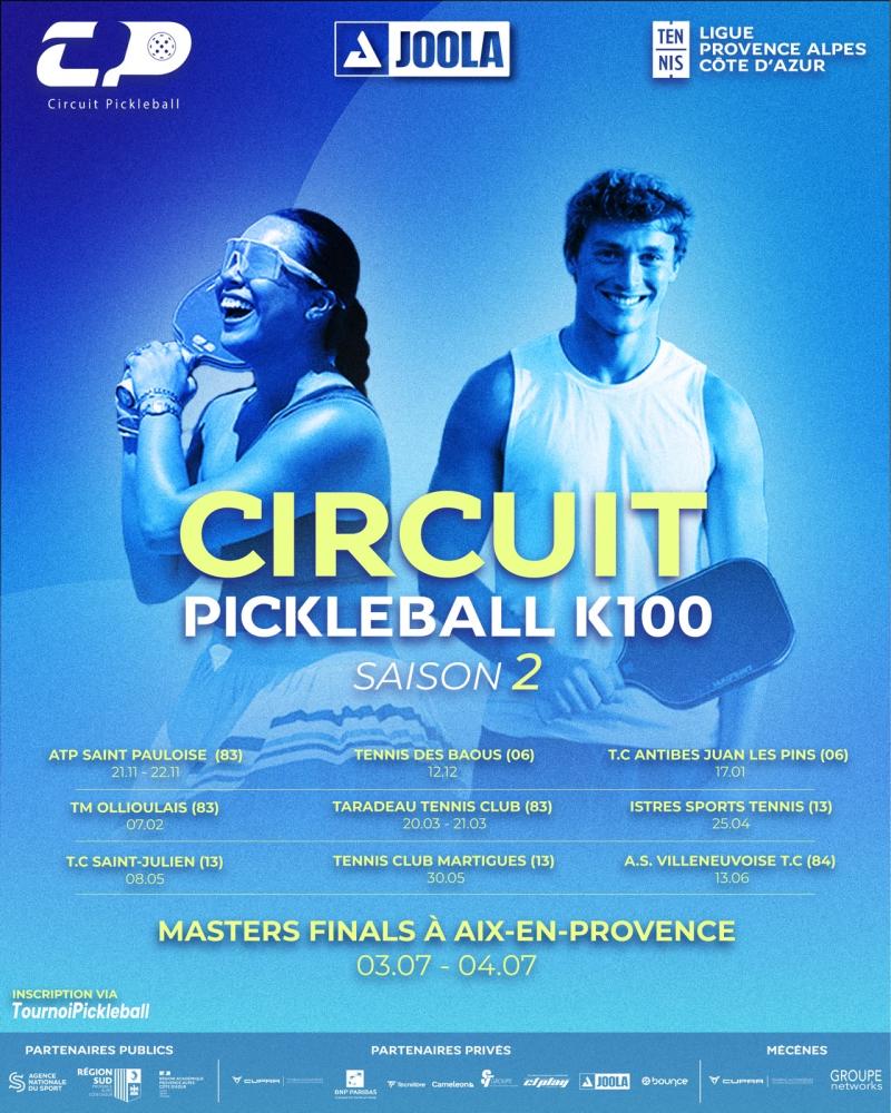 Circuit PACA pickleball K100 - episode 2 saison 2 - Tennis des Baous